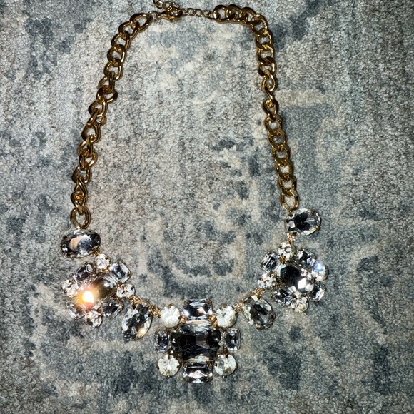 Elegant Gold and Silver Statement Necklace - Picture 1 of 1